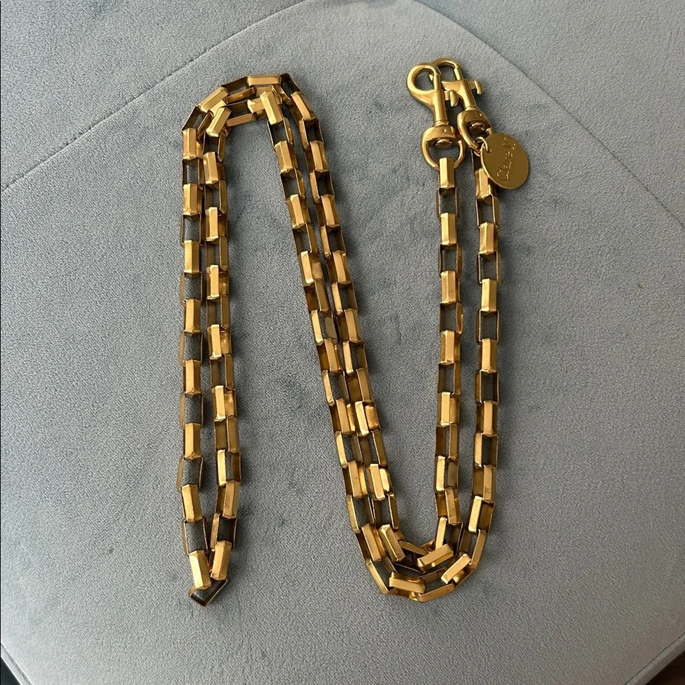 Clare V. Crossbody Strap - Gold Box Chain - NWOT - Picture 3 of 4